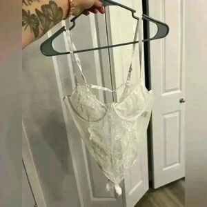 Shein lace corset lingerie bodysuit